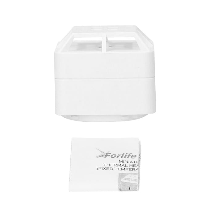 Hittealarm Hittedetector met vaste temperatuur 5 jaar batterijvoeding 85dB alarmsignaal voor huis keuken wit