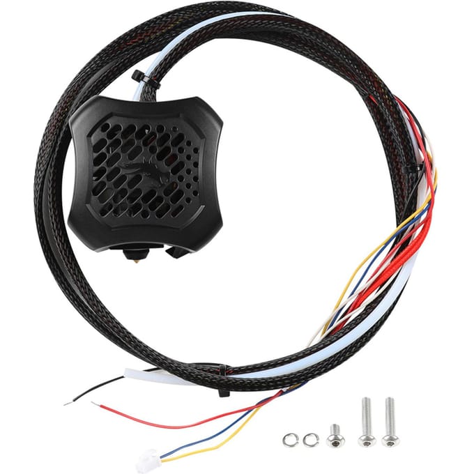 Ender 3 V2 volledig geassembleerde extruderkit met siliconen sok en mondstuk van 0,4 mm, efficiënte verwarming en Ender 3 V2 Full Assembled veelkleurig