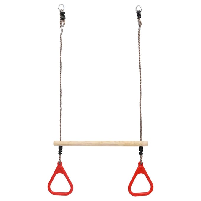 vidaXL - Trapezestang - met - ringen