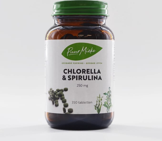 Chlorella & Spirulina - 250mg - 350 tabletjes
