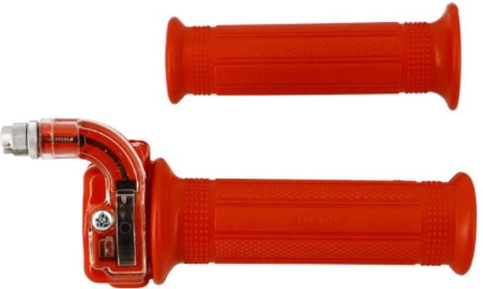 Poignée de gaz accélérateur rouge RSM mini targa pour mobylette cyclomoteur