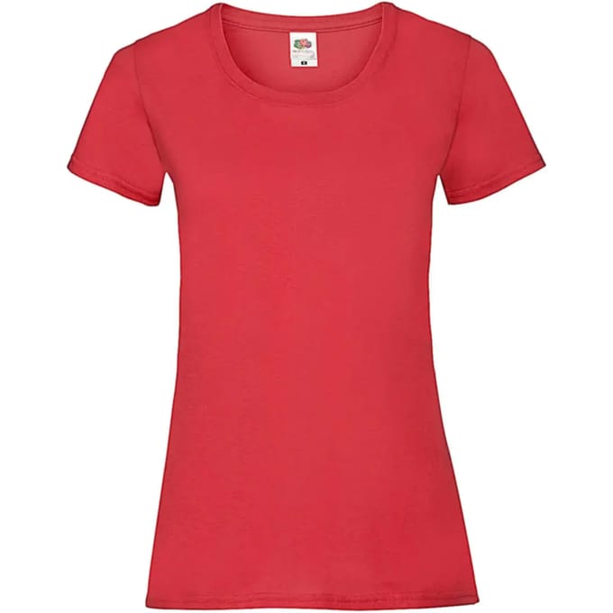 Dames-T-shirt Fruit of the Loom Valueweight