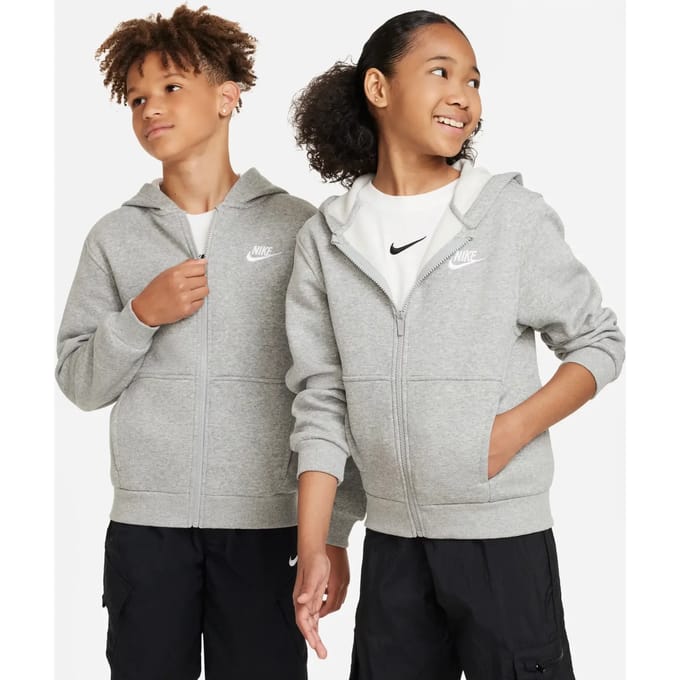 Kindertrui met rits en capuchon Nike Club Fleece LBR