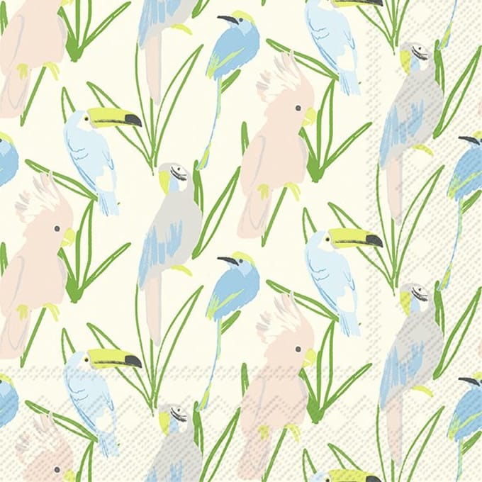 Servetten "Cara Blue/Green" 33x33 cm