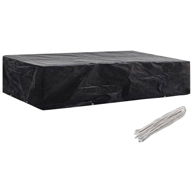 vidaXL - Ligbeddenhoes - 2 - st - 8 - oogjes - 218x77x55 - cm
