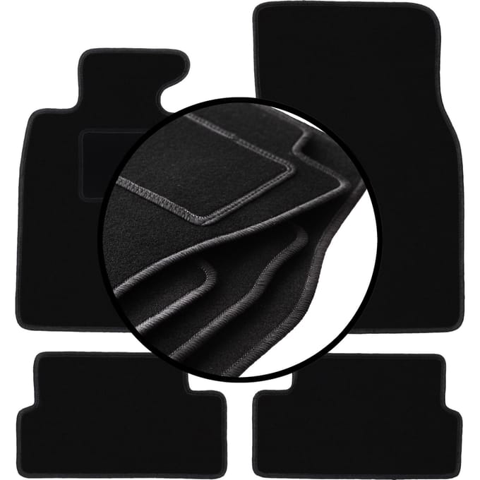 Complete set veloursmatten voor: Mini Cooper II R57 cabriolet (2006-2013)