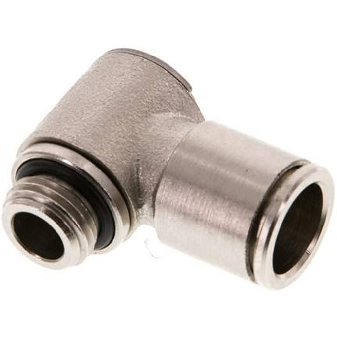 12mm x G3/8'' 90 graden L-vorm Messing Insteekfitting Buitendraad Draaibaar NBR