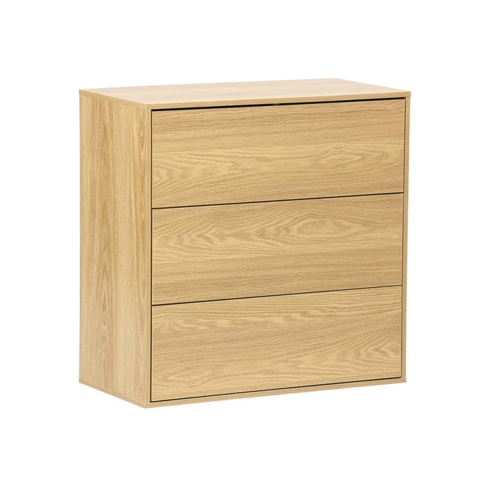 sweeek - Ladekast, opbergmodule houtdecor 3 lades 70cm - kompo
