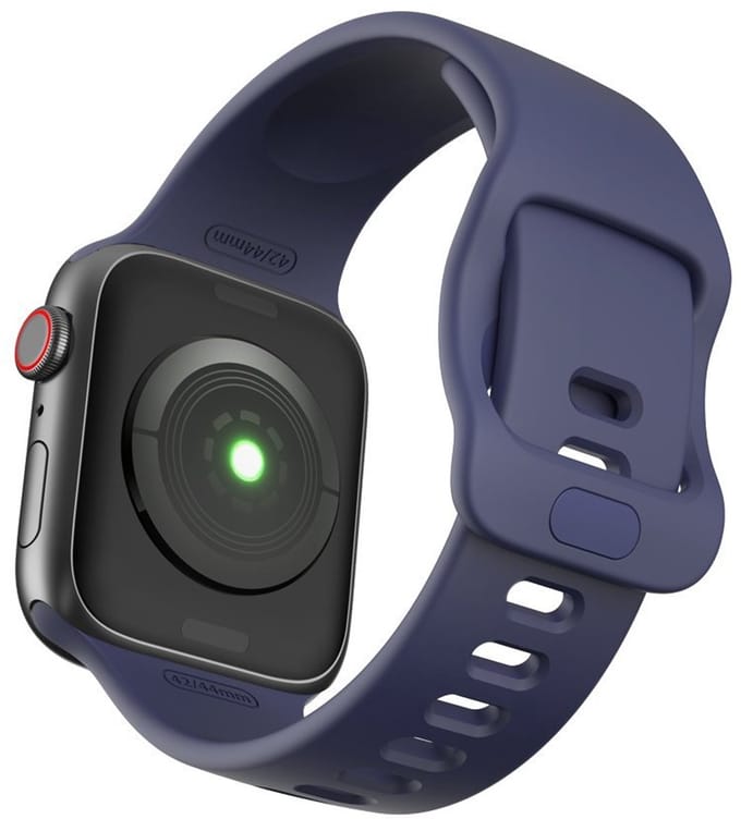 Smartwatch bandje - Apple Watch 38mm 40mm - navy blauw siliconen