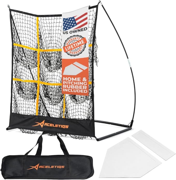 Baseball Pitching Target Net met 9 Gevangenisvakken - Trainingshulpmiddel voor Honkbal en Softbal