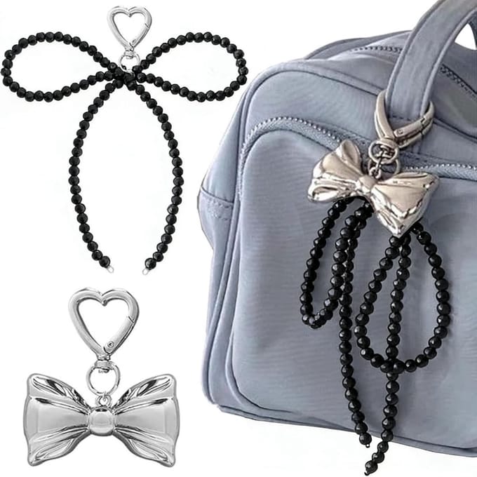 Elegante Tas Hanger Set van 2 met Strikdesign - Ideaal als Telefoonhouder en Tassteun