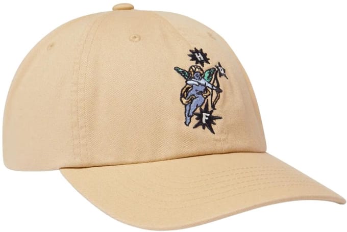 HUF Big Block Washed 6 Panel Sport Caps Beige