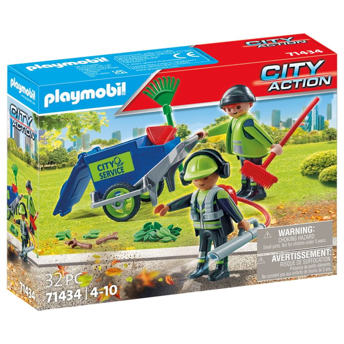 PLAYMOBIL City Action Figurenset schoonmaakteam - 71434