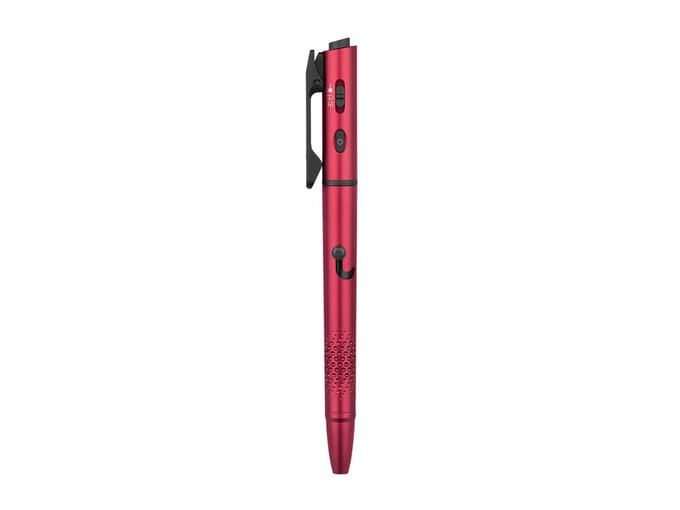 Olight O'Pen 3 4-in-1 Wine Red – Schrijfpen, Zaklamp, Laser & Nachtlicht