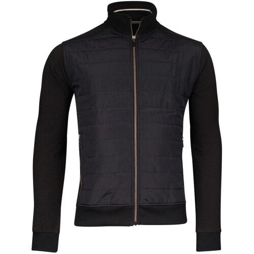 Baileys Vest Sweat Cardigan Zip Hi-Low Structure Navy / male