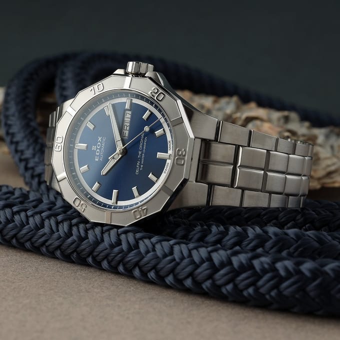EDOX Delfin The Original Automatic 88008-3M-BUIN mannen horloge