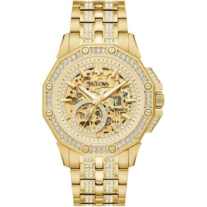 Bulova Octava 98A292 Horloge - Staal - Goudkleurig - Ø 42 mm