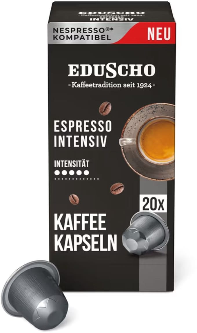 Edu Espresso Intensiv – 5 x 20 stuks