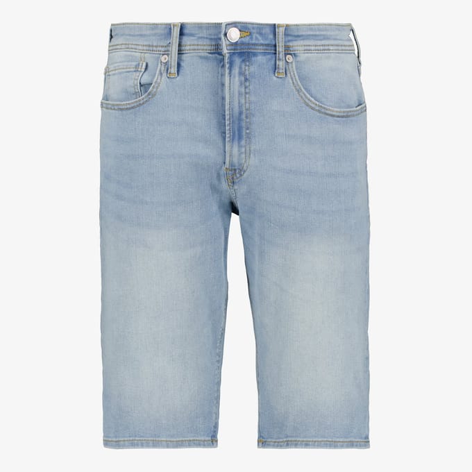 JJ REBEL heren denim short lichtblauw - Maat S