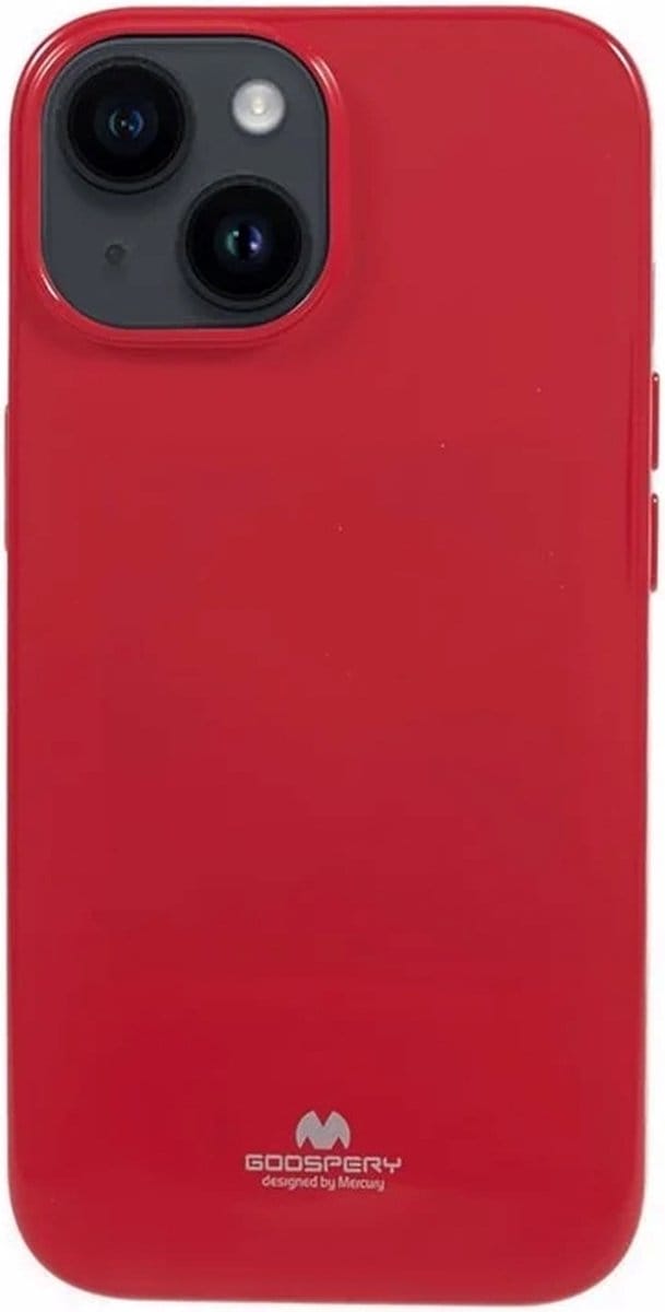 Goospery - iPhone 15 Plus - Backcover hoesje Jelly - Rood