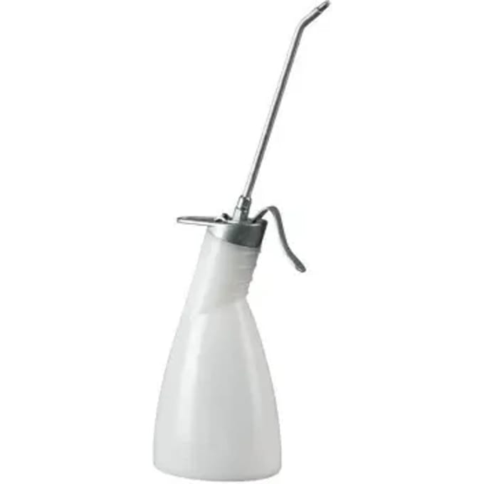 Polyethyleen werkplaats buret messing pomp met starre tuit voor druppeldosering Pressol 165mm