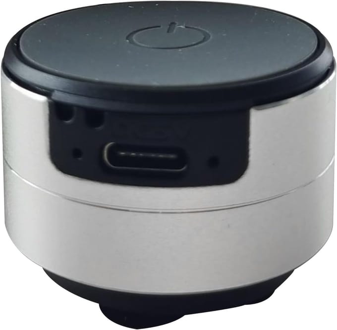 Draagbare Luidspreker - Compacte Speaker - Muziek Luisteren - Vochtbestendig Geluidssysteem - 3.6 x 6.8 cm - Zilver