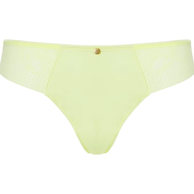 Livera Thong Soft Lace Tender Yellow Größe: L | Unterhosen Outlet | Damen | Gelb