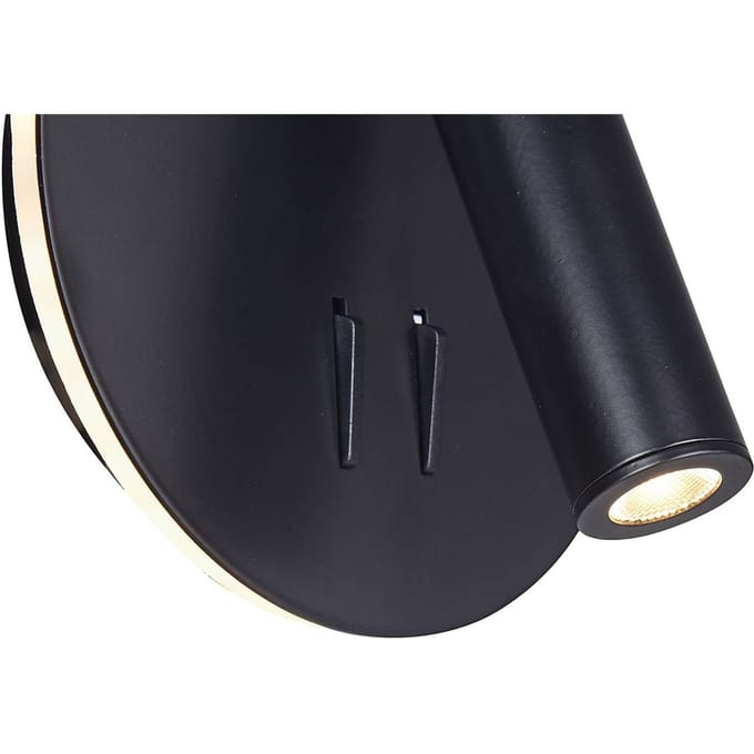 Maytoni los 176 LED wandlamp 3000K rond zwart