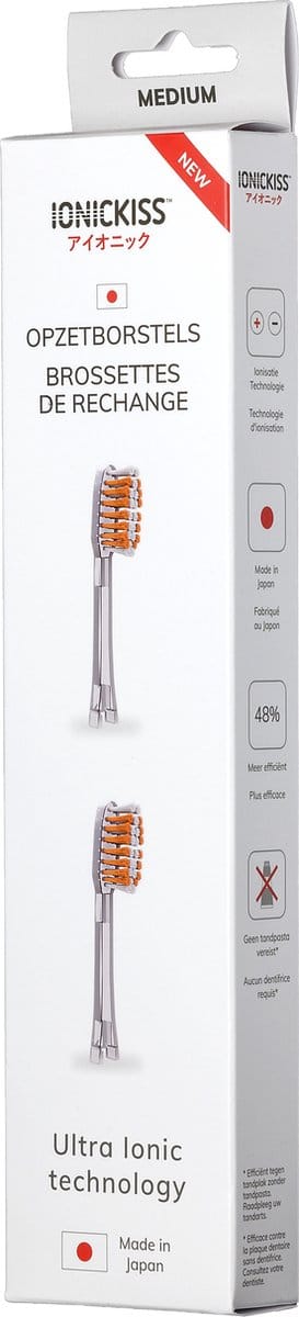 Ionickiss opzetborstels medium oranje 2 stuks