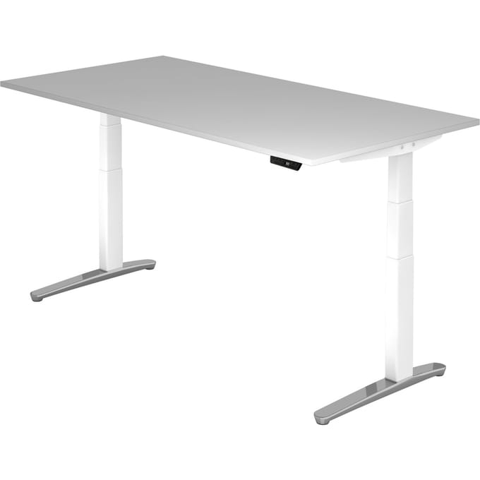 XBHM 2E WC | Bureau - Grijs 200 x 100 Tafelhoogte I Elektrisch in hoogte verstelbaar