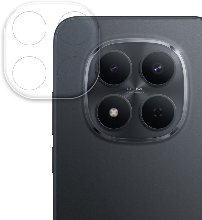 Rosso Camera Protector Geschikt voor Xiaomi Redmi Note 15 Pro Plus - Lens Bescherming - Case Friendly - Ultra Dun Glas - Transparant