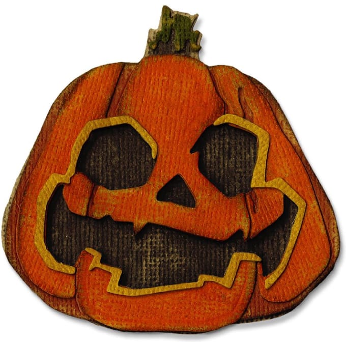 Sizzix Thinlits Ponssjabloon by Tim Holtz - Layered Jack-o-Lantern
