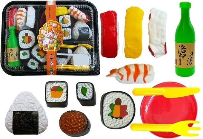 Speelgoed eten - sushi set - 19-delig - voor kinderkeukens