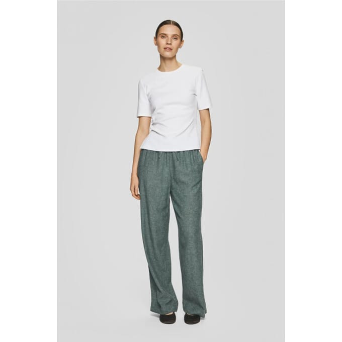 Linnen broek met trekkoord model 'Viana Ginia'