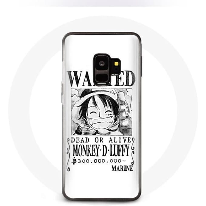 Coque Samsung Galaxy S9 One Piece Manga affiche de recherche Blanche