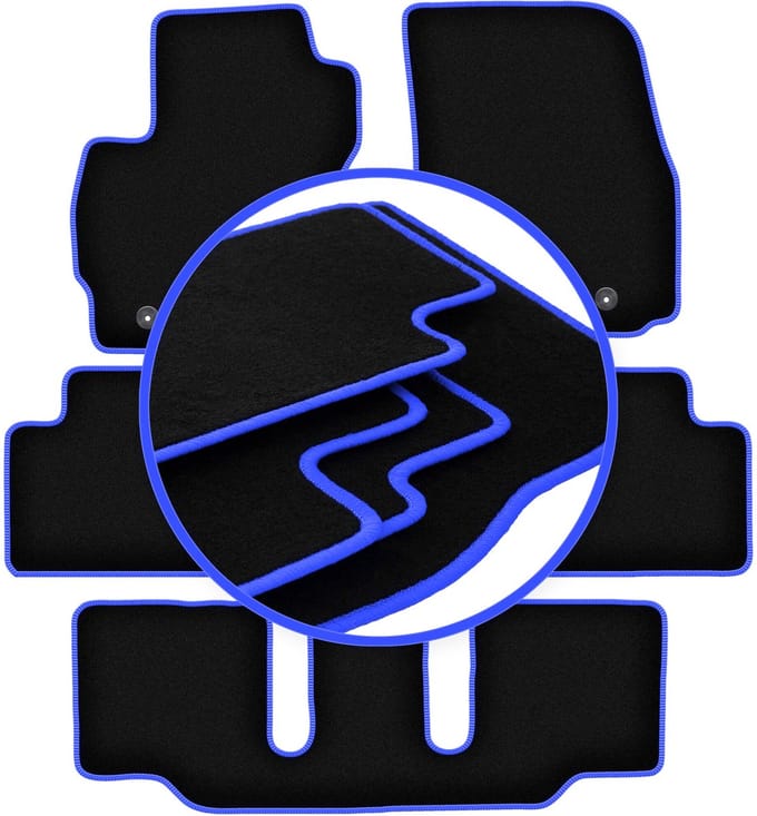 CARLUX-BLUE automatten voor: Mazda Premacy II 7-zitter (2005-2010)