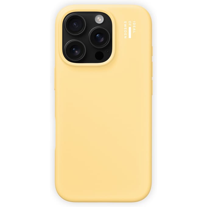 iDeal of Sweden Silicone Case met MagSafe voor de Apple iPhone 16 Pro - Soft Lemon