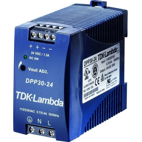 TDK-Lambda DPP30-24 DIN-rail netvoeding 24 V/DC 1.3 A 30 W Aantal uitgangen:1 x Inhoud 1 stuk(s)