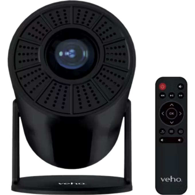 Veho Quda FX Draagbare Smart Projector - 90 x 90 x 193 mm - Zwart