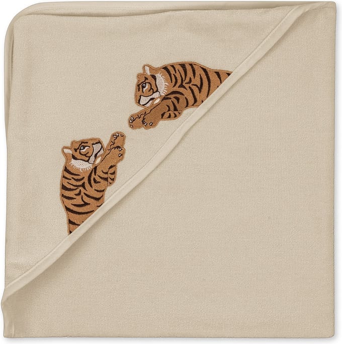 Konges Slojd Badcape Embroidery Gots Tiger