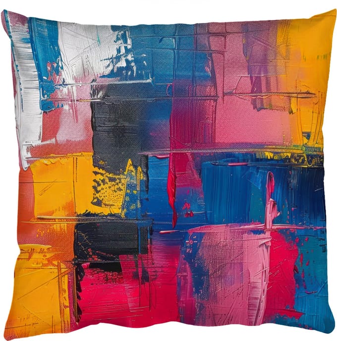 Sierkussens - Kussentjes Woonkamer - 60x60 cm - Verflook - Kunst - Modern - Abstract