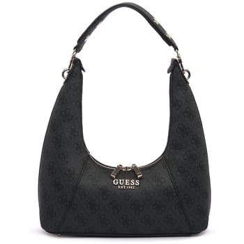 GUESS Schoudertas Calista Top Zip Shoulder Bag Coal Logo Donkergrijs
