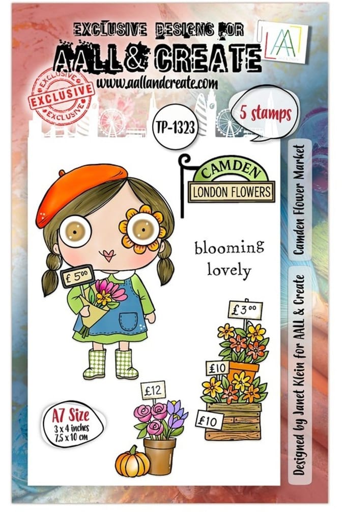 Aall & Create clearstamps A7 - Camden flower market