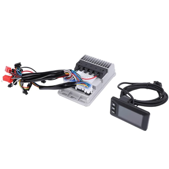 36V 48V 60V 500W 28A Elektrische Fiets Controller Kit Aluminiumlegering ZM Borstelloze Controller met G51 gray