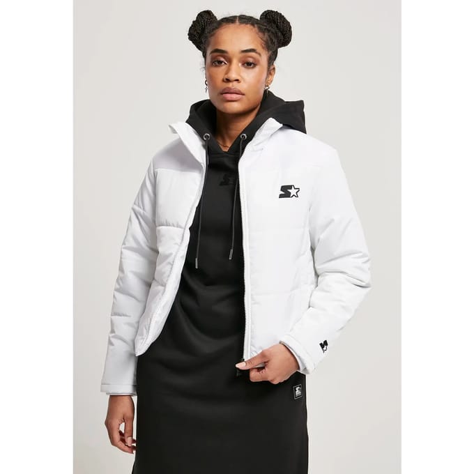 Starter Black Label - Logo Gewatteerd jack - M - Wit