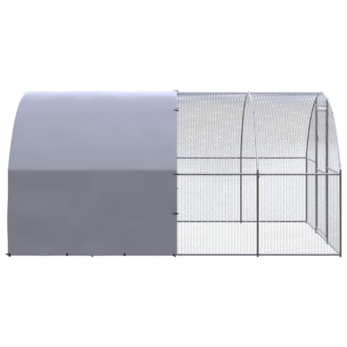 Vidaxl Buitenkooi voor Kippen, 3x4x2 m, Gegalvaniseerd Staal