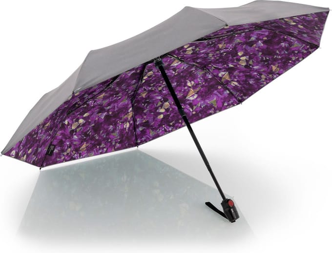 Knirps Paraplu T.200 Medium Duomatic Feel Purple Kleurrijke