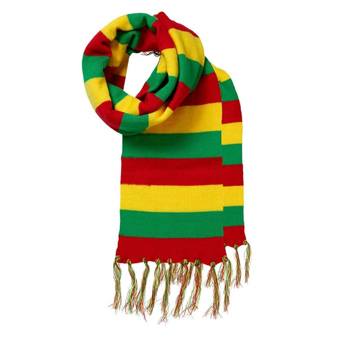 Feest sjaals - carnavals sjaal - 5-Stuks - One size / Rood/geel/groen