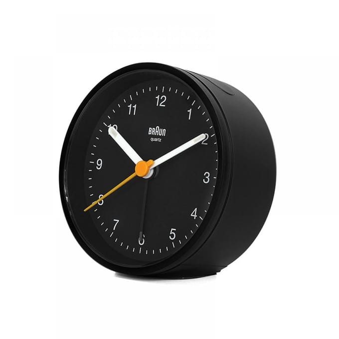 Braun BC12B - Wekker - Analoog - Stil uurwerk - Zwart