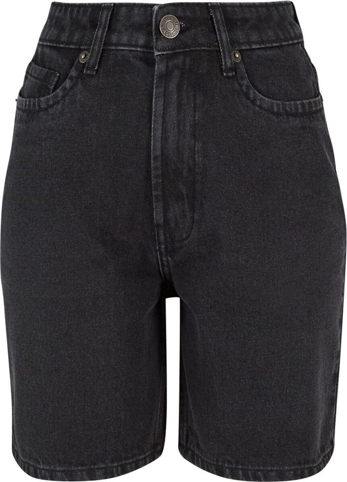 Urban Classics Ladies 90's Bermuda Short Korte broek zwart 28 - Katoen - Basics
